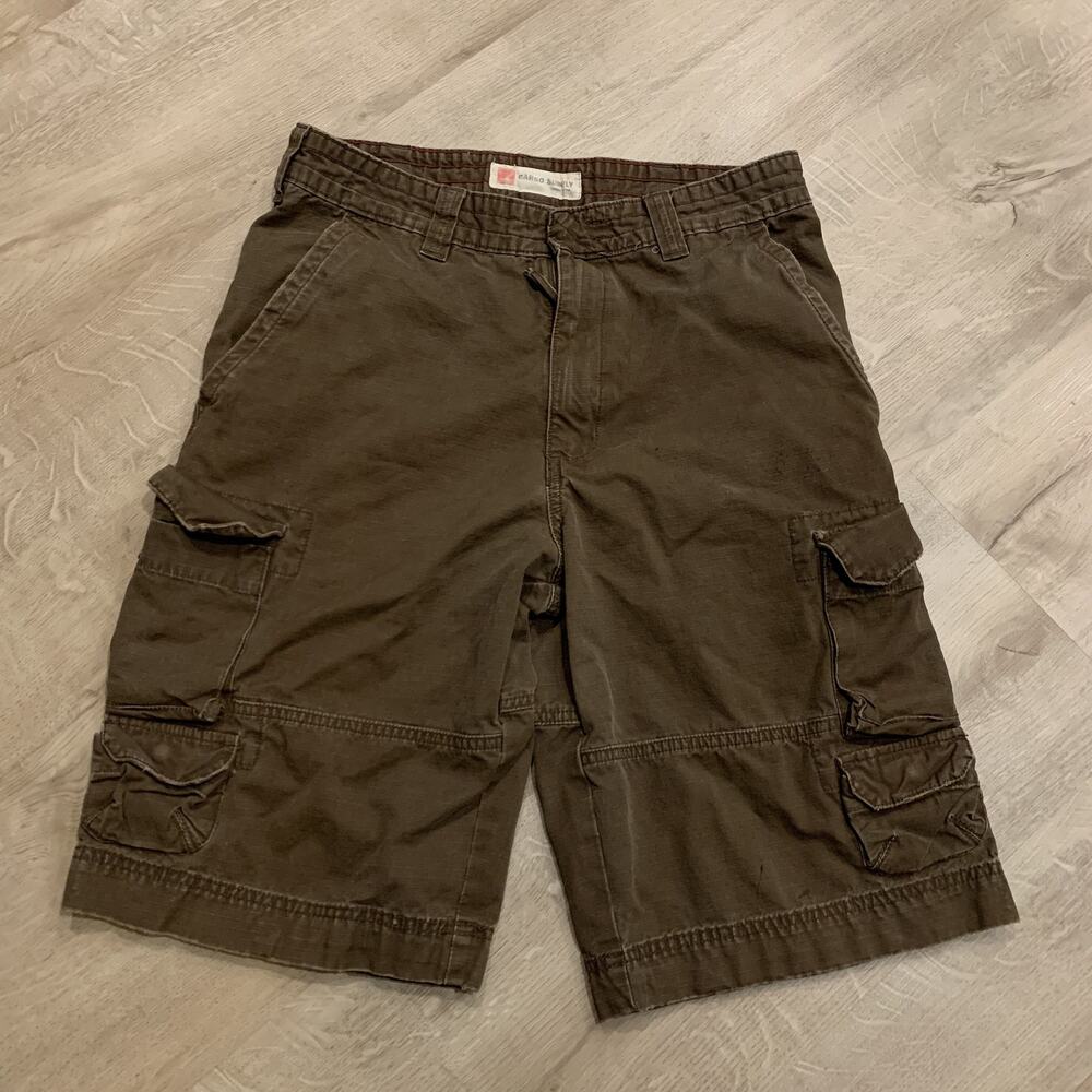 Vintage Y2K Mossimo Cargo Supply Shorts Men's Size 30 Brown Baggy Casual Utility